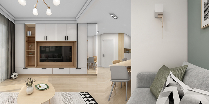 星河流入故里-秋岚路251弄23号202效果图-副本-装修设计方案