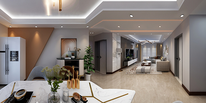 设计师阿虹-和兴家园现代风-装修设计方案