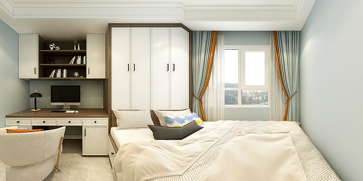 东泽装饰OLxZ-东方世纪嘉园1#1单元302建模-副本-装修设计方案