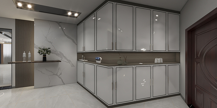 A张太白-古井现代黑白灰简约-装修设计方案