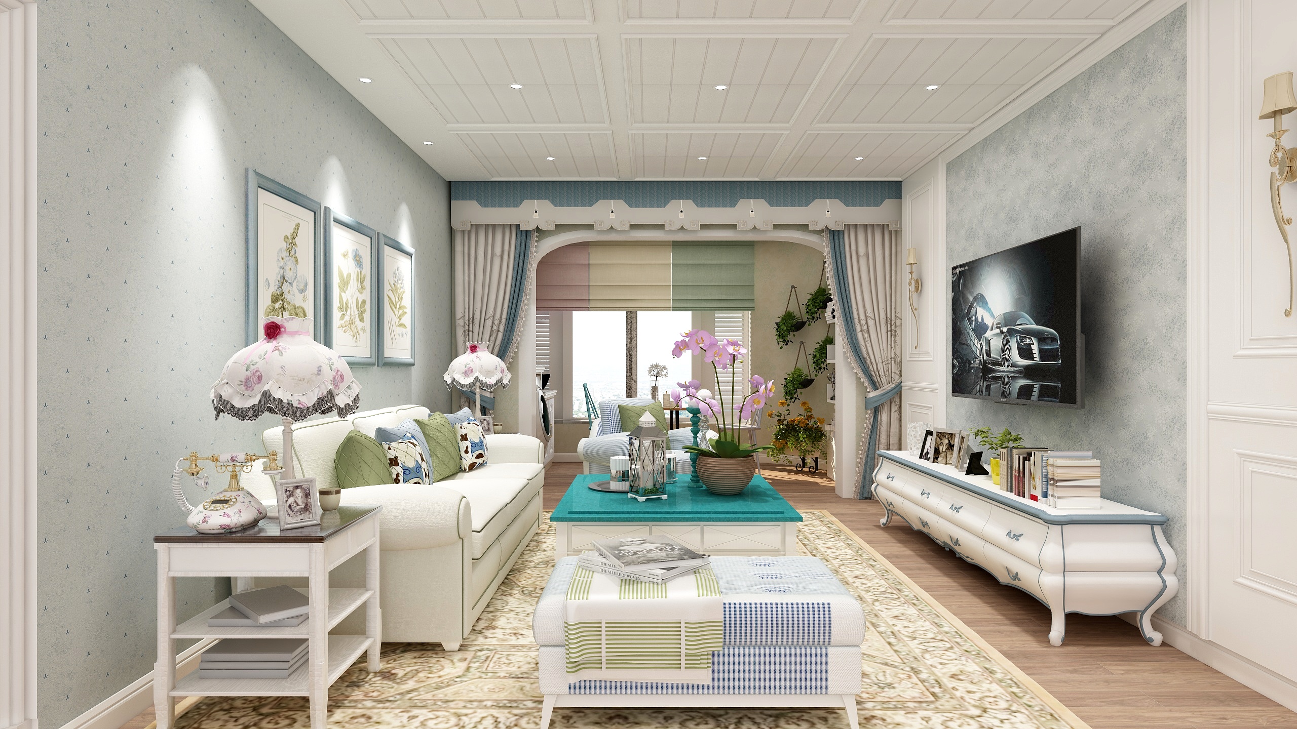 远洋GckX-田园风-田野之居装修效果图