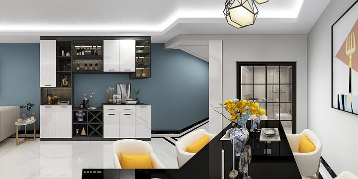 陌晓岚iBdL-5栋1201A户型-装修设计方案