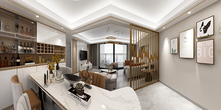 全案装修设计-阿华-海悦城7-2007-107平-装修设计方案