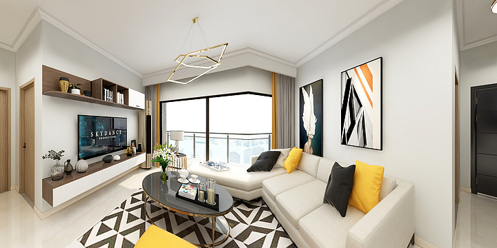 1231234566b-鑫域香舍-现代风格-装修设计方案