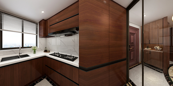 俊俊-汇丰沁苑北区棕红色-装修设计方案