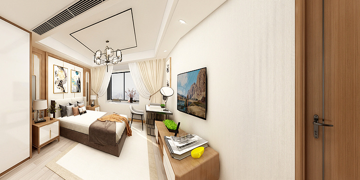 俊俊-汇丰沁苑北区深色-装修设计方案