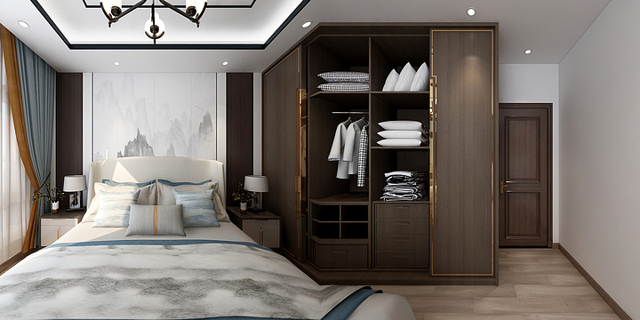 星星都是你-龙泽溪岸127平新中式-装修设计方案