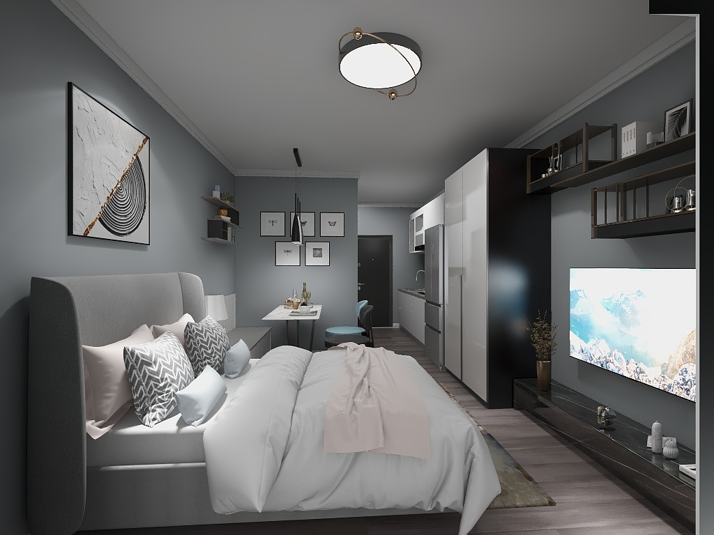 38街老宋-单身公寓-装修设计方案