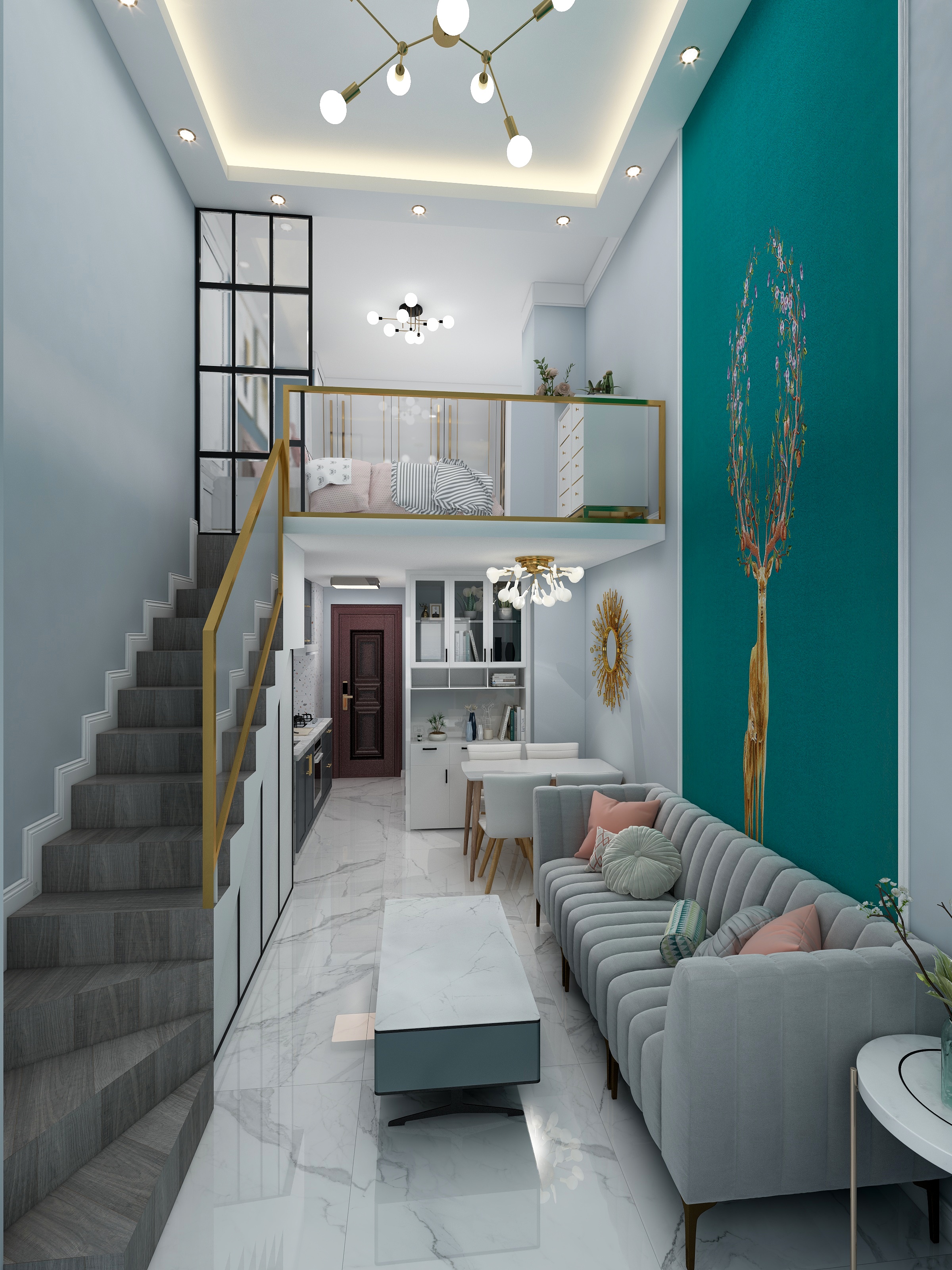 千蚁设计小方-世贸中心1009效果图-装修设计方案