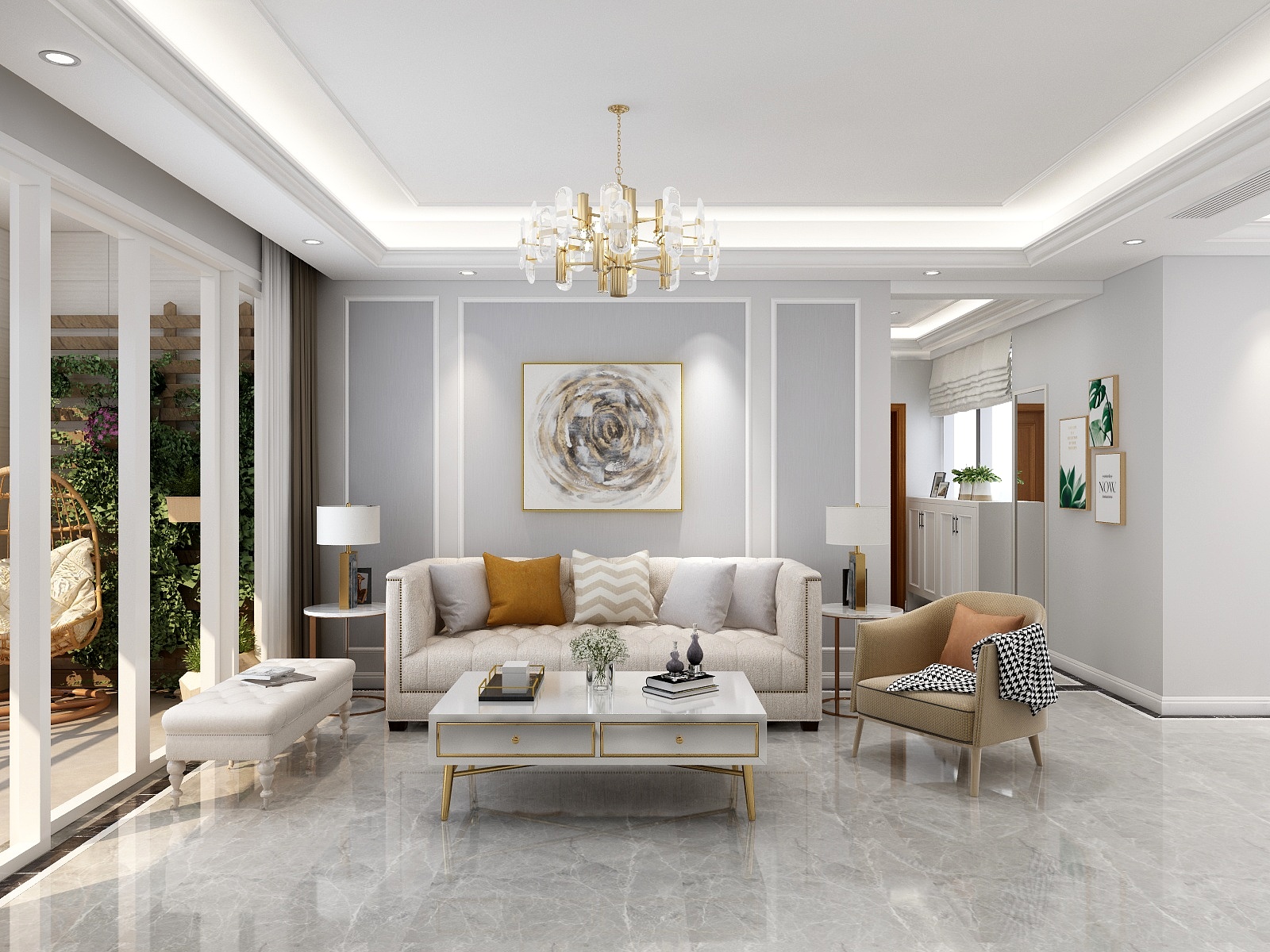 STARS星空设计-155方简欧两厅五居装修效果图