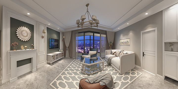 设计师陆壹捌-中梁华府-洋房01户型-装修设计方案