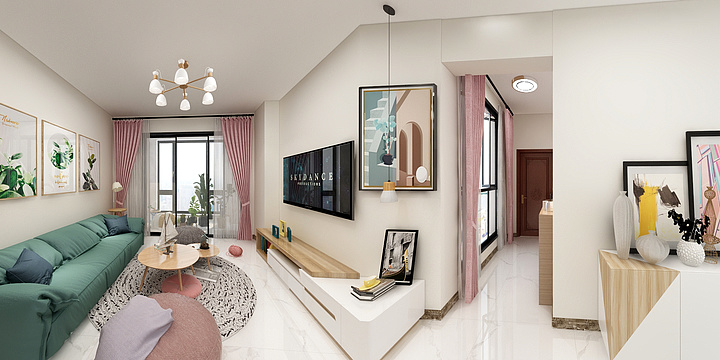 Hello橙-时代茗城12-2-1303-装修设计方案