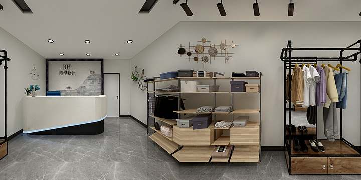 禾舍全屋整装定制-服装店-装修设计方案