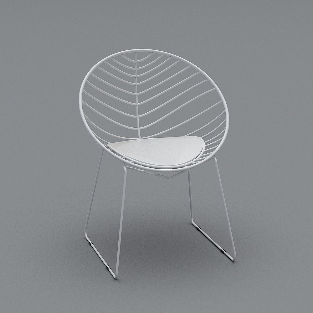 工业LOFT桌椅-椅子-23D模型