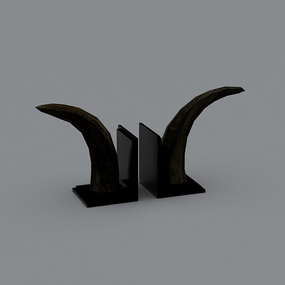 现代书立-13D模型