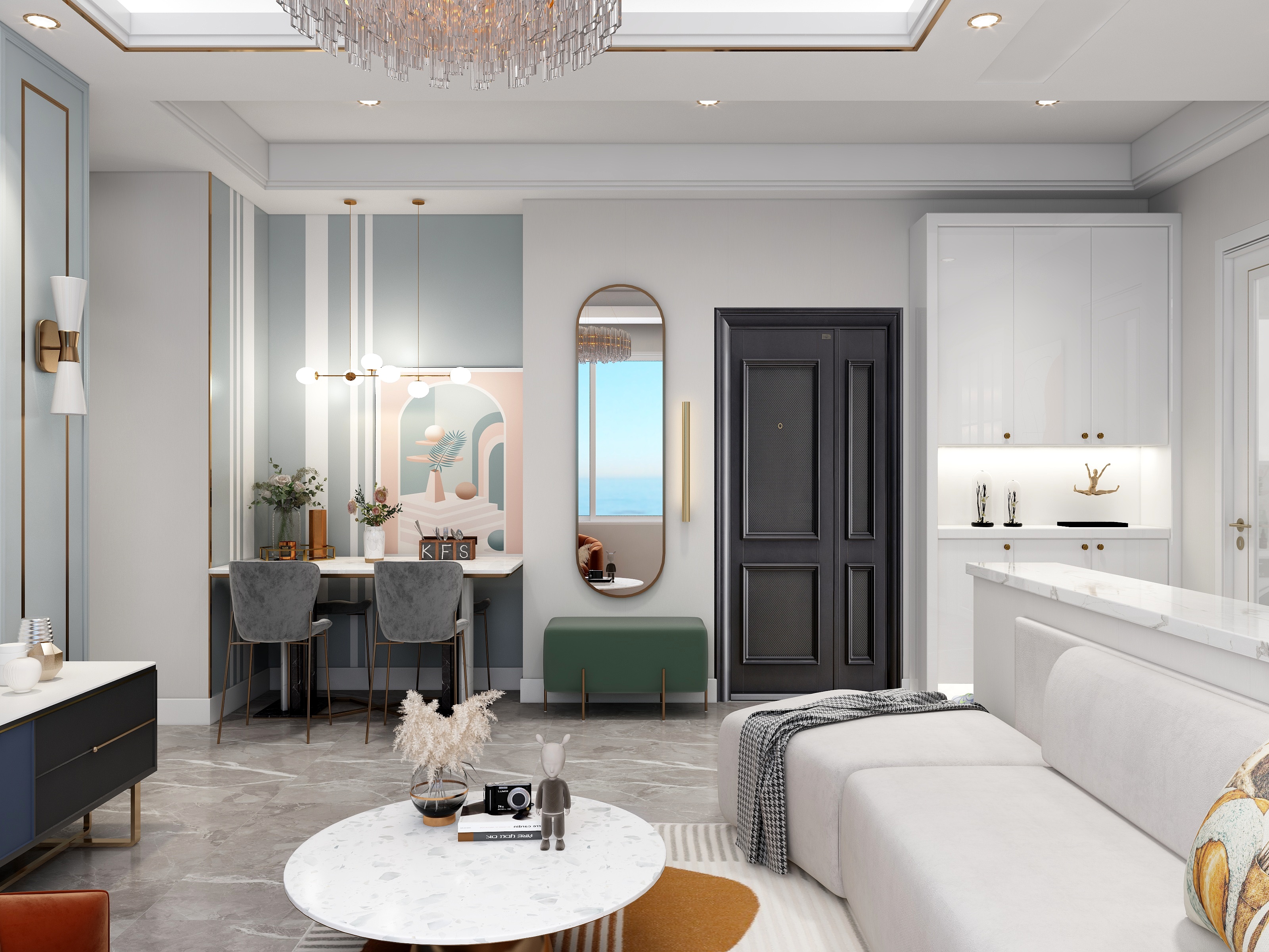 -WXoJ-现代轻奢模板二-装修设计方案