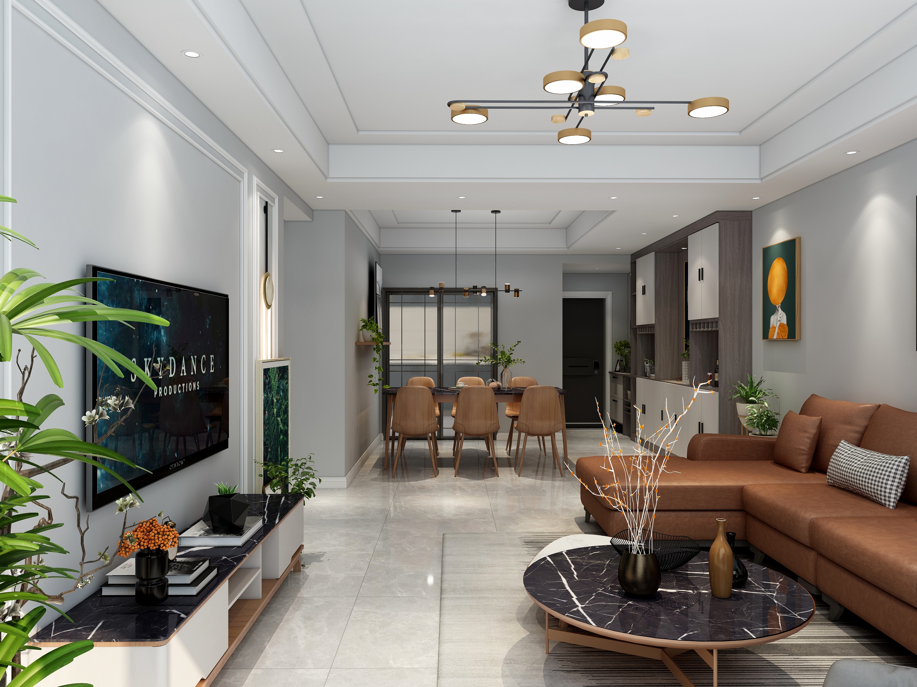 HRI4-英伦庄园【现代︱混搭】-装修设计方案