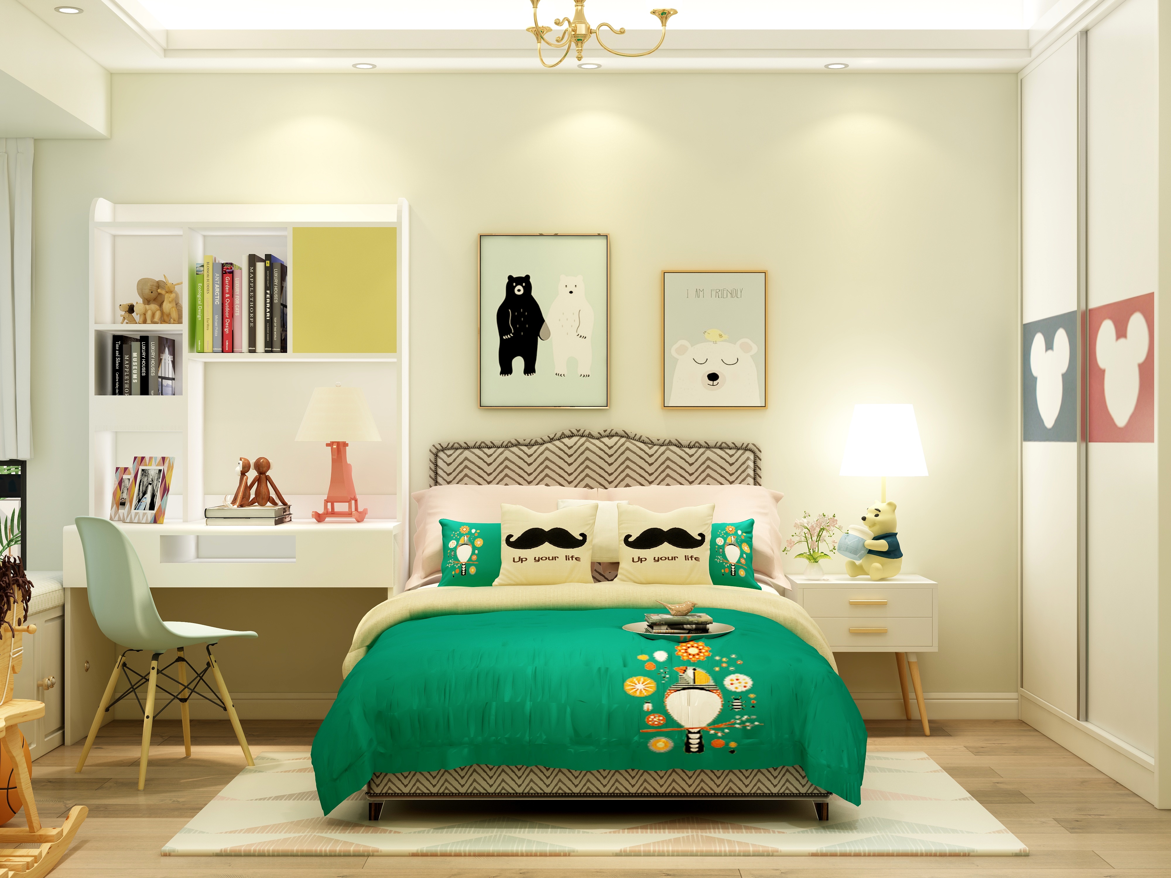 王思力-阳光城金融街官邸-现代轻奢风装修效果图