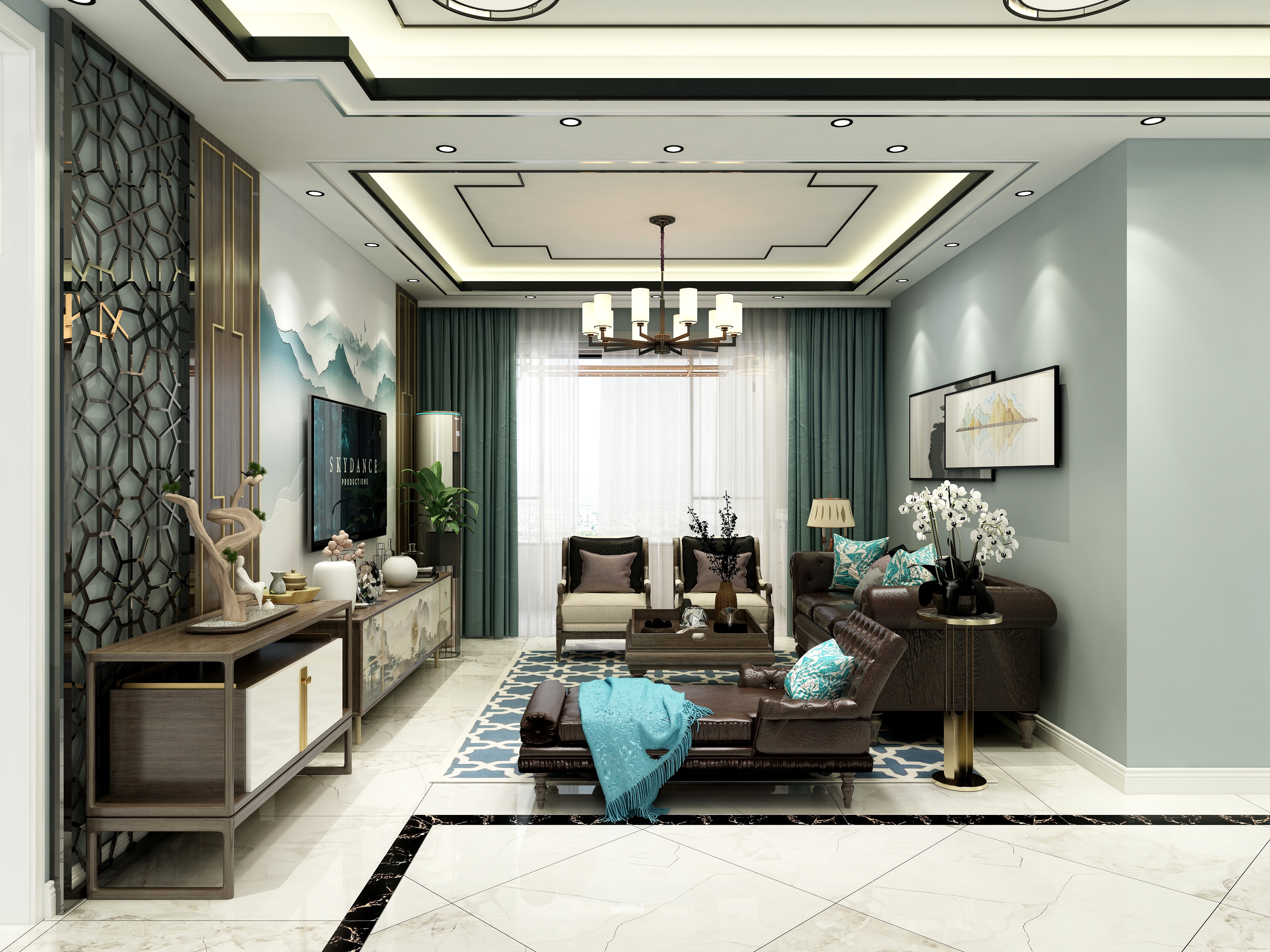 奔奔装饰设计-沁芳盛世25号楼装修效果图