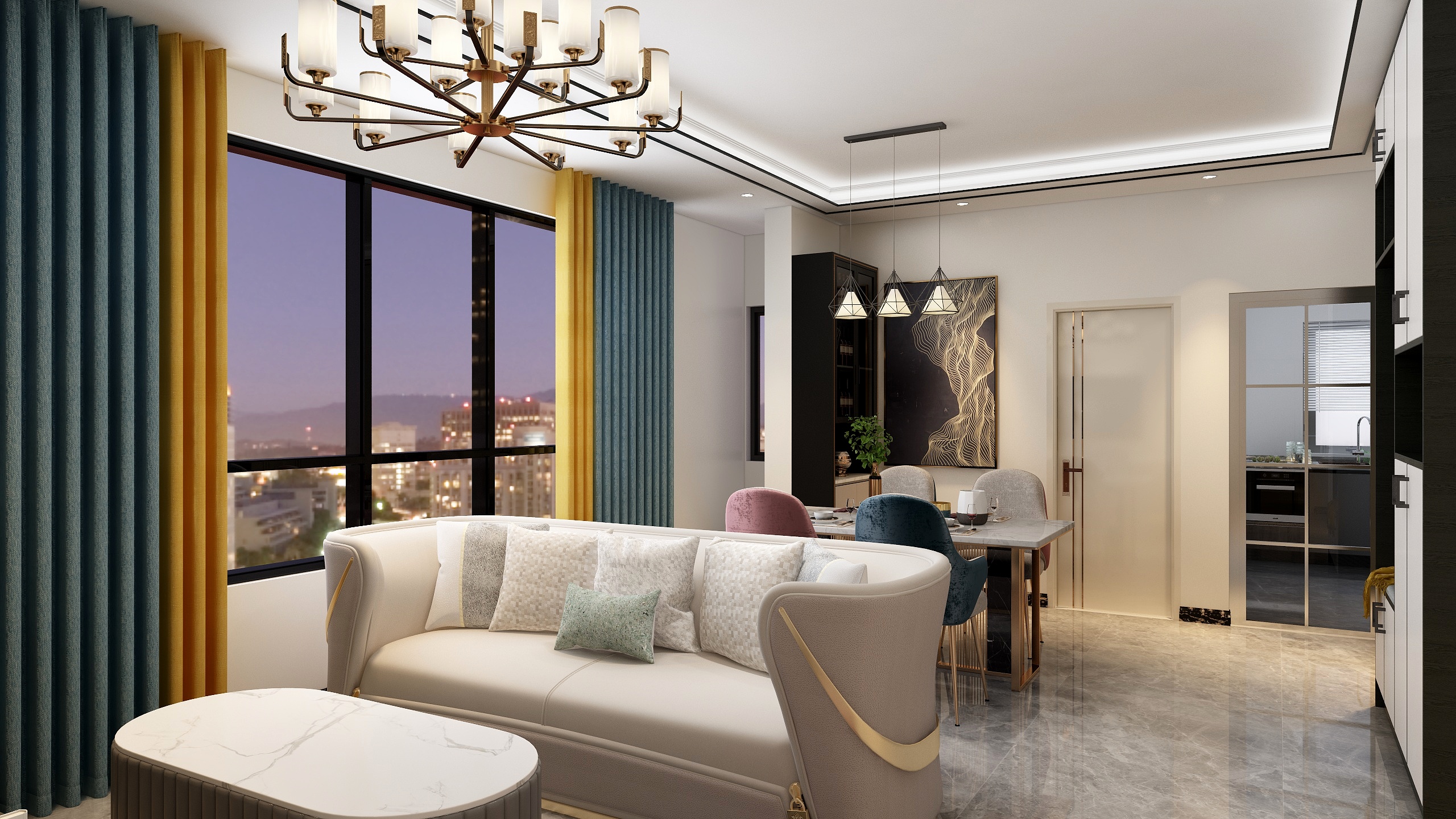 设计伟ljw-瑞和园89.50㎡B户型3室2厅1卫-装修设计方案