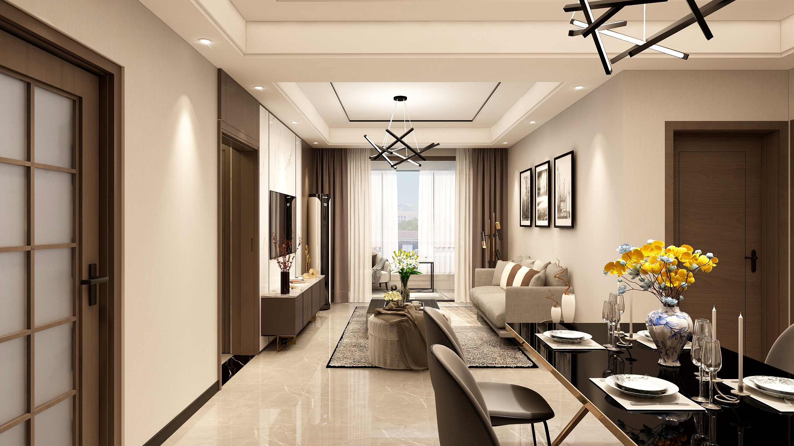 全案设计-陈山-户2-21-22-23A#大鸿城5期中南户-装修设计方案