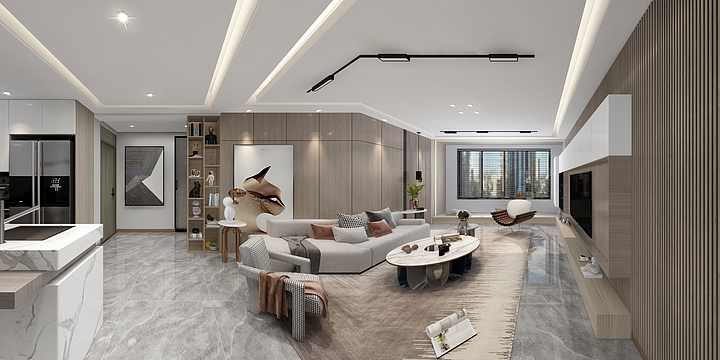 深夜先生s-现代风格-装修设计方案