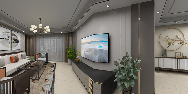 济南安华瓷砖旗舰店-波特米黄1-装修设计方案