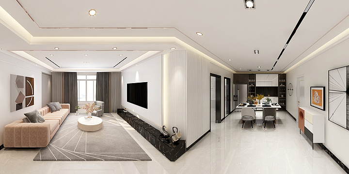 珈蓝设计-清城华府-装修设计方案