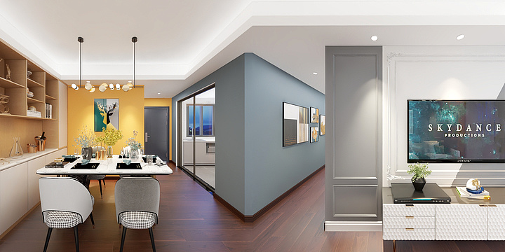 李宁-招商雍华府98中间户方案-装修设计方案