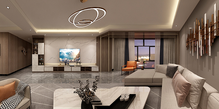 贵州展禾设计-万湖汇2-2203-轻奢2稿-装修设计方案