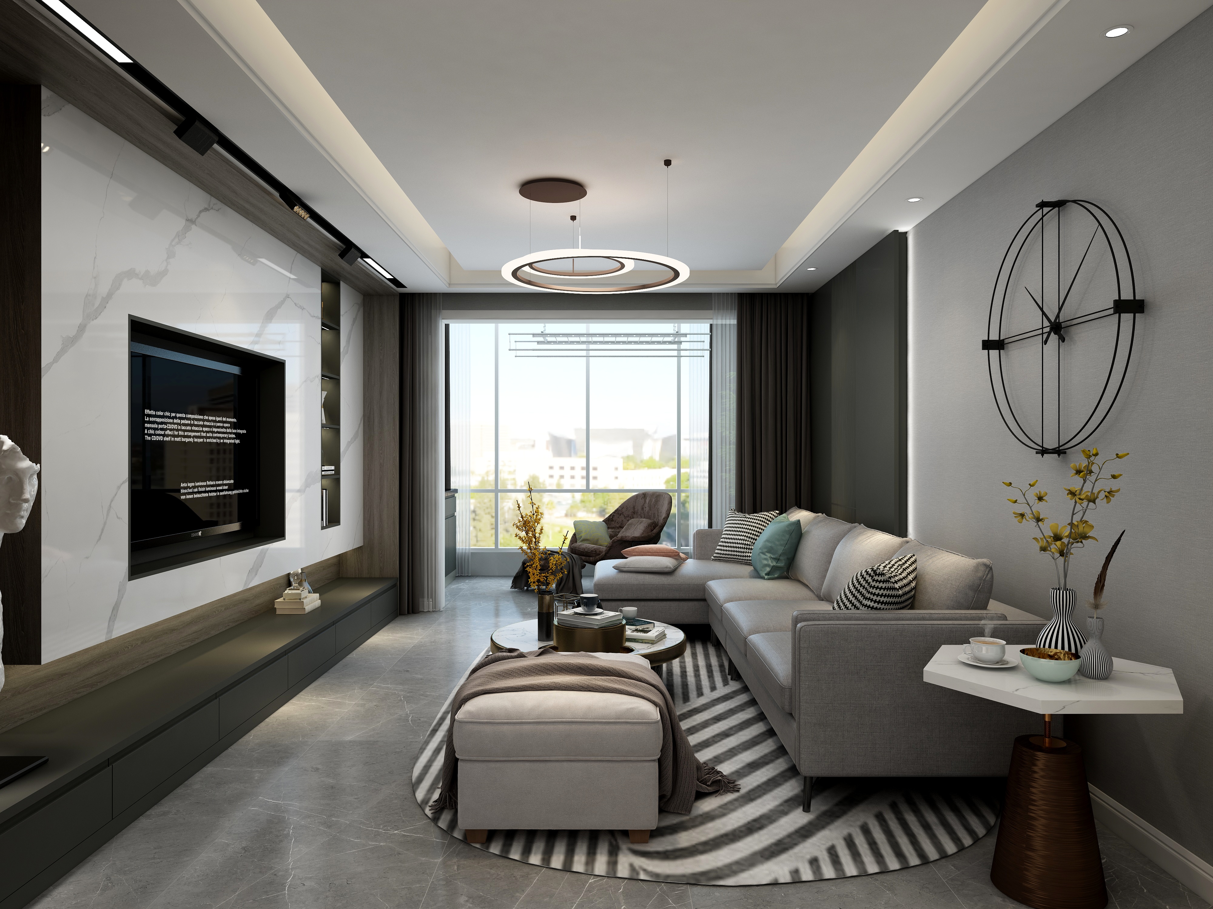 庄育霖-现代简约-南昌红谷莱蒙都会装修效果图