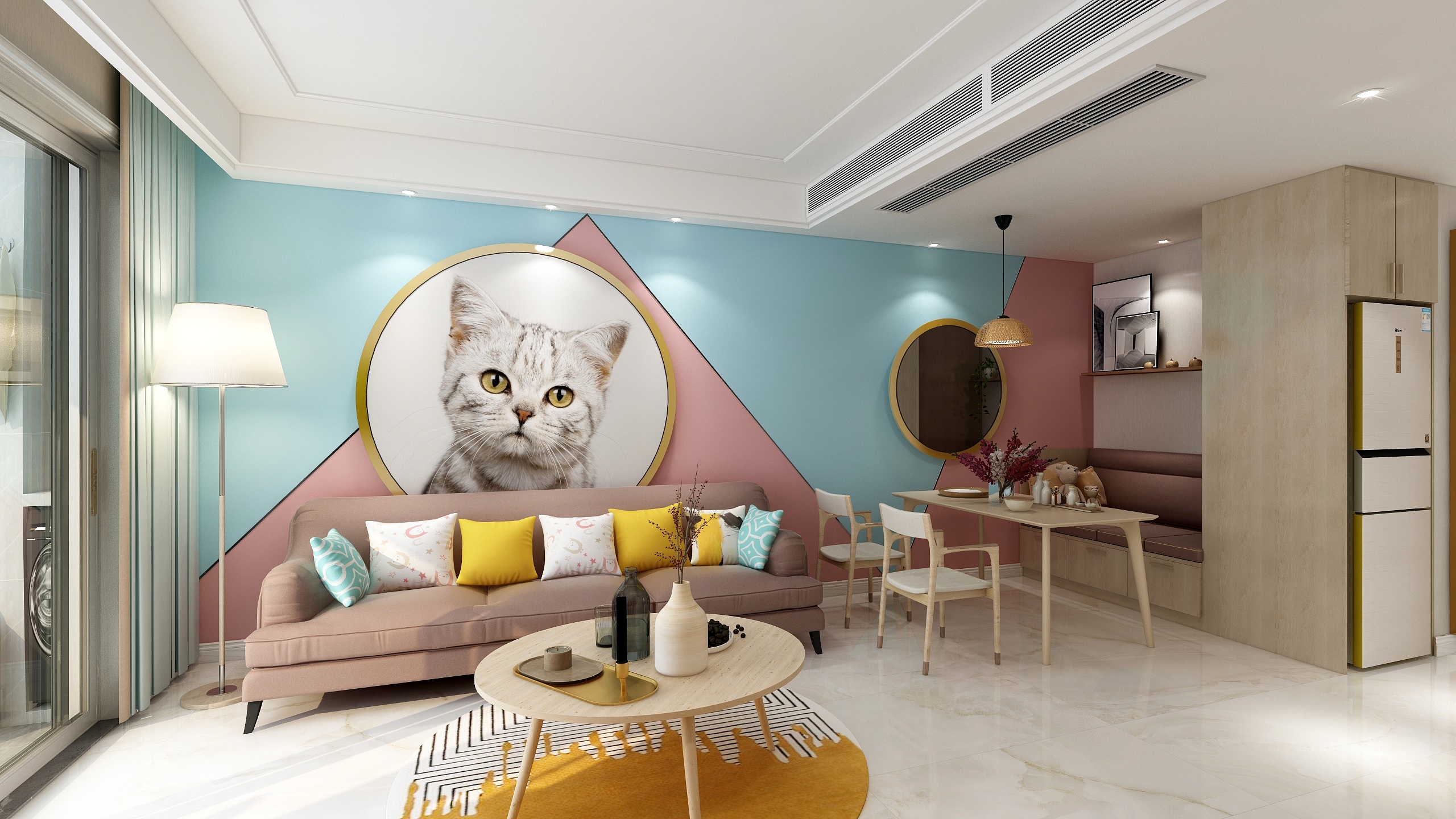 风铃168-海德公园83平方二居改造-装修设计方案