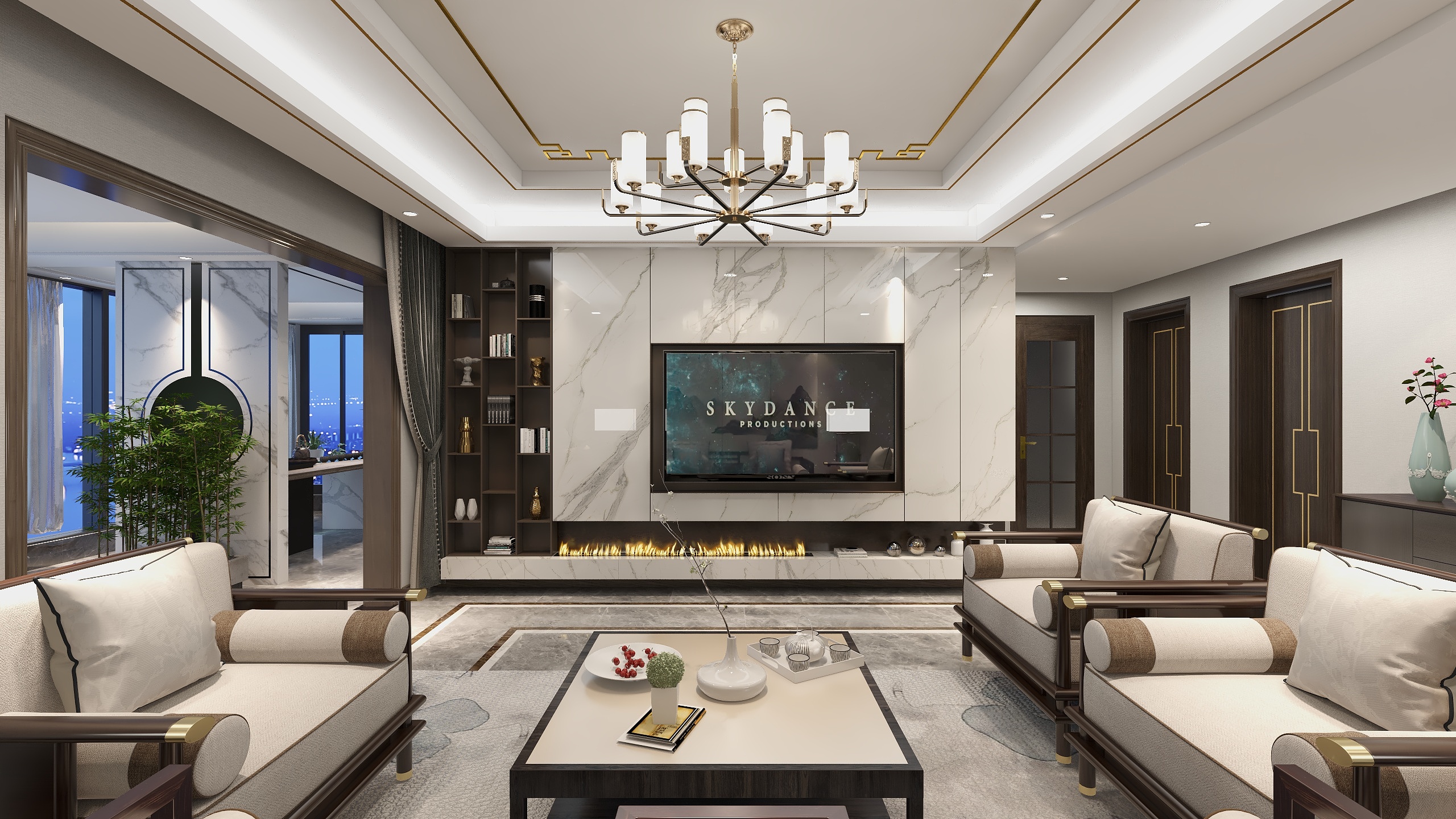 肖扬ooO-茶乡水城-新中式-装修设计方案