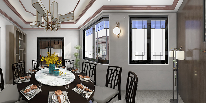 湖北黄石阳新县程用炳-四合院-装修设计方案