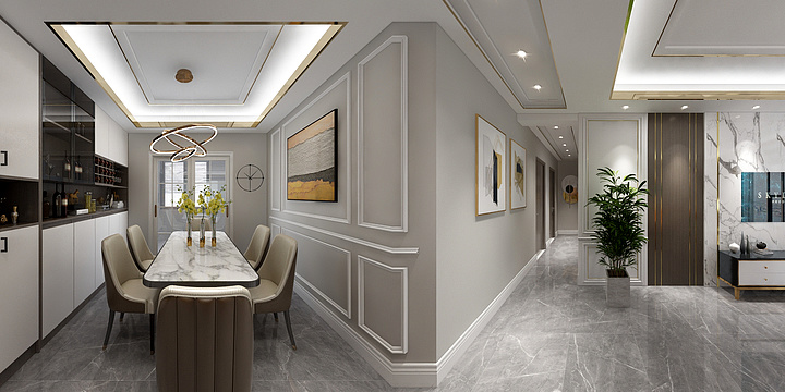 效果图有余-江东明珠-装修设计方案