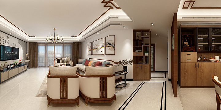 I.D_LMJ-锦绣柠溪郭先生雅居-装修设计方案