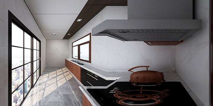 ds239-焦溪别墅戴总橱房效果图-装修设计方案