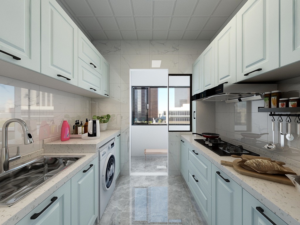 LHDESIGN-厨房双边设计-装修设计方案