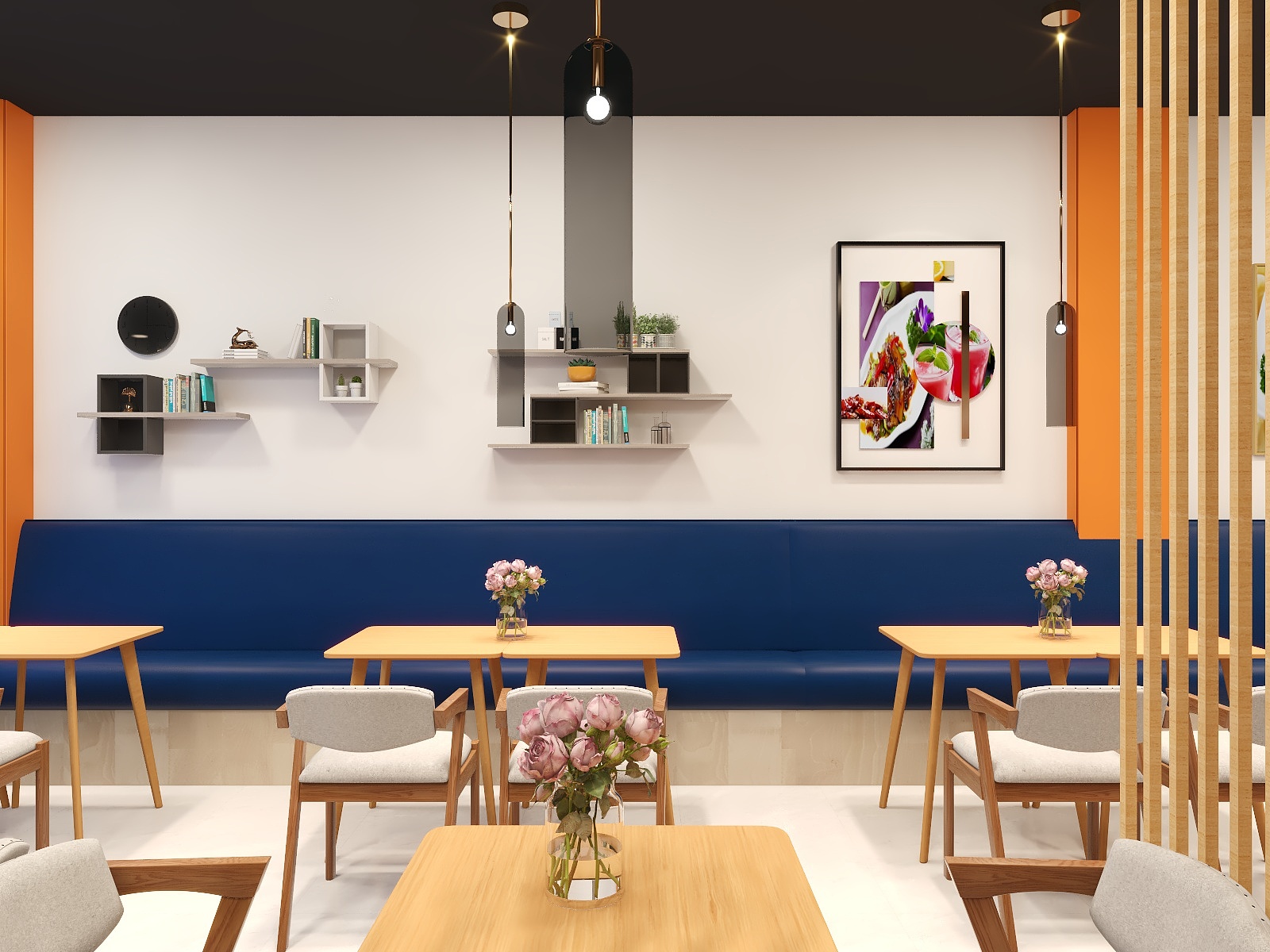 张路晴-信阳睦记大食堂-120平装修效果图