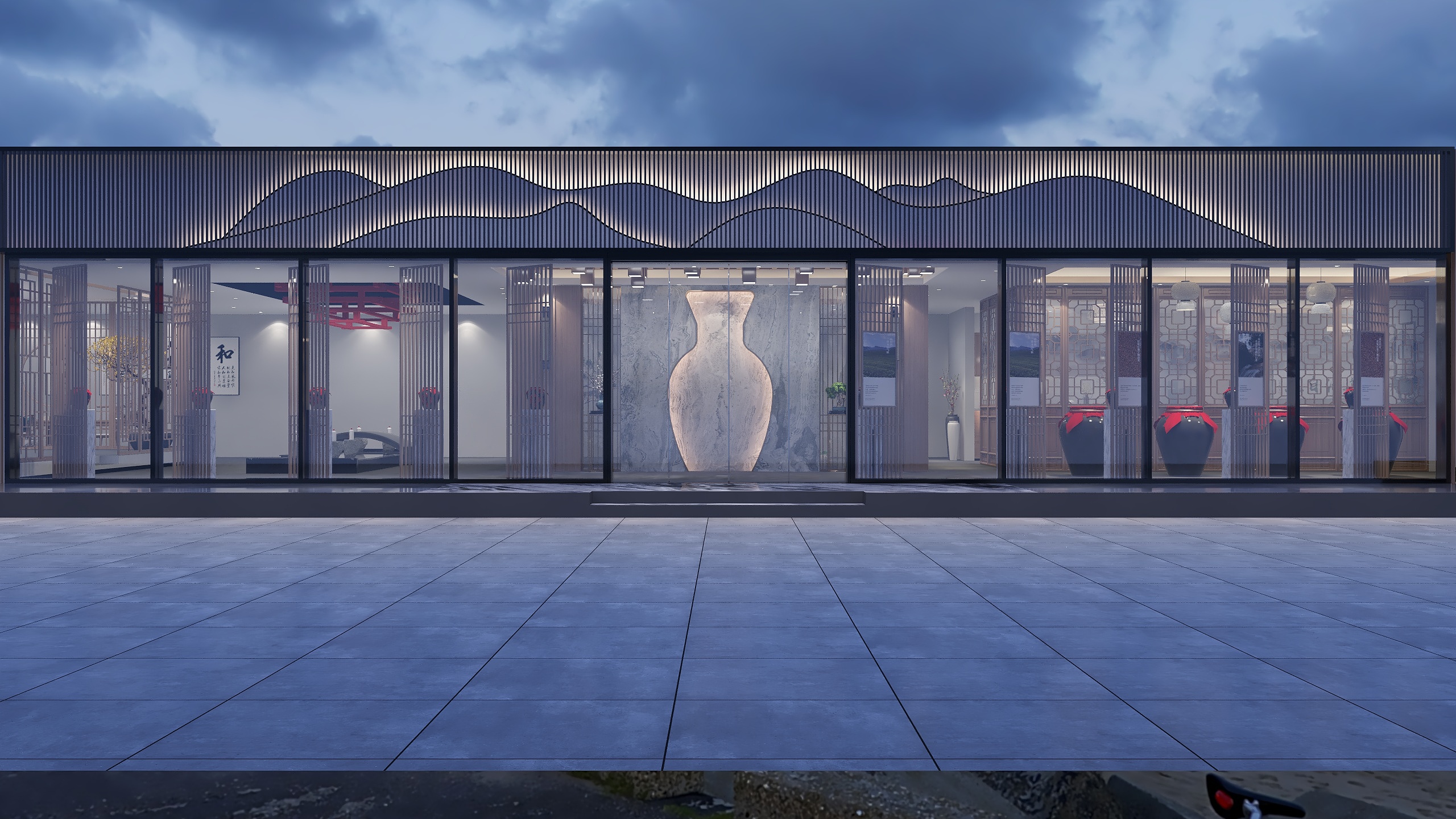 安禾设计-酒展厅装修效果图