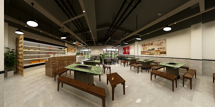 名人装饰申雪-南城金街火锅店-装修设计方案