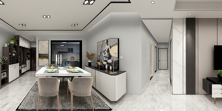 摇过的可口可乐-三都港龙国际-装修设计方案