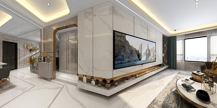 南充良盛室内装饰-.现代轻奢-装修设计方案