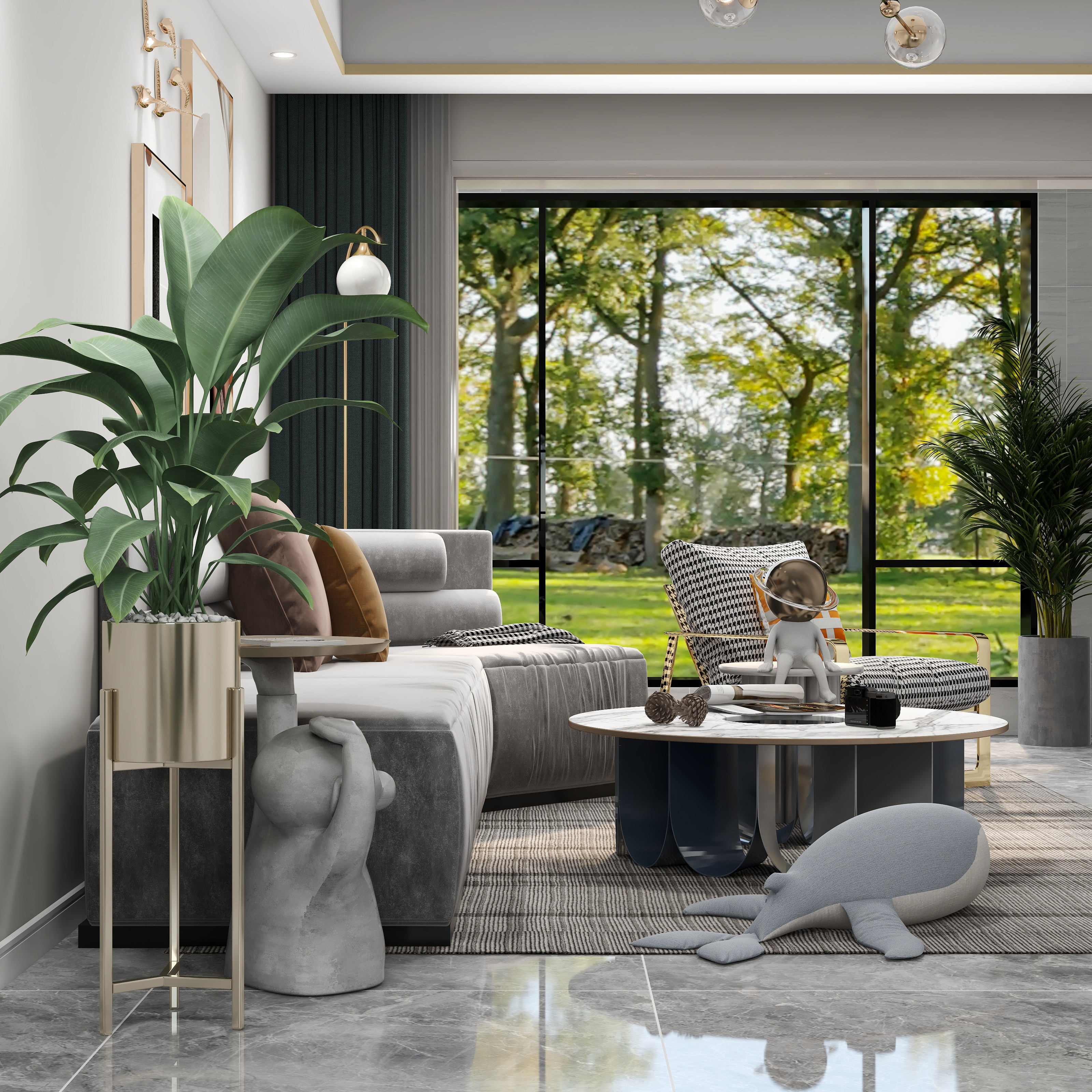 蜗舍茅屋-渲染灯光高级证书作业-装修设计方案