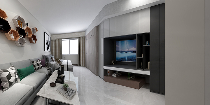 全案设计师杨高远-勋望小区（54）（360°全景）-装修设计方案