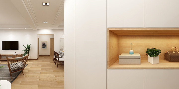 设计小冯_-天保绿城小3室-北欧日式-装修设计方案