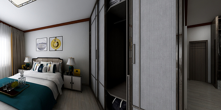 徐州艺境空间装饰-珑玺台-143新中式-装修设计方案