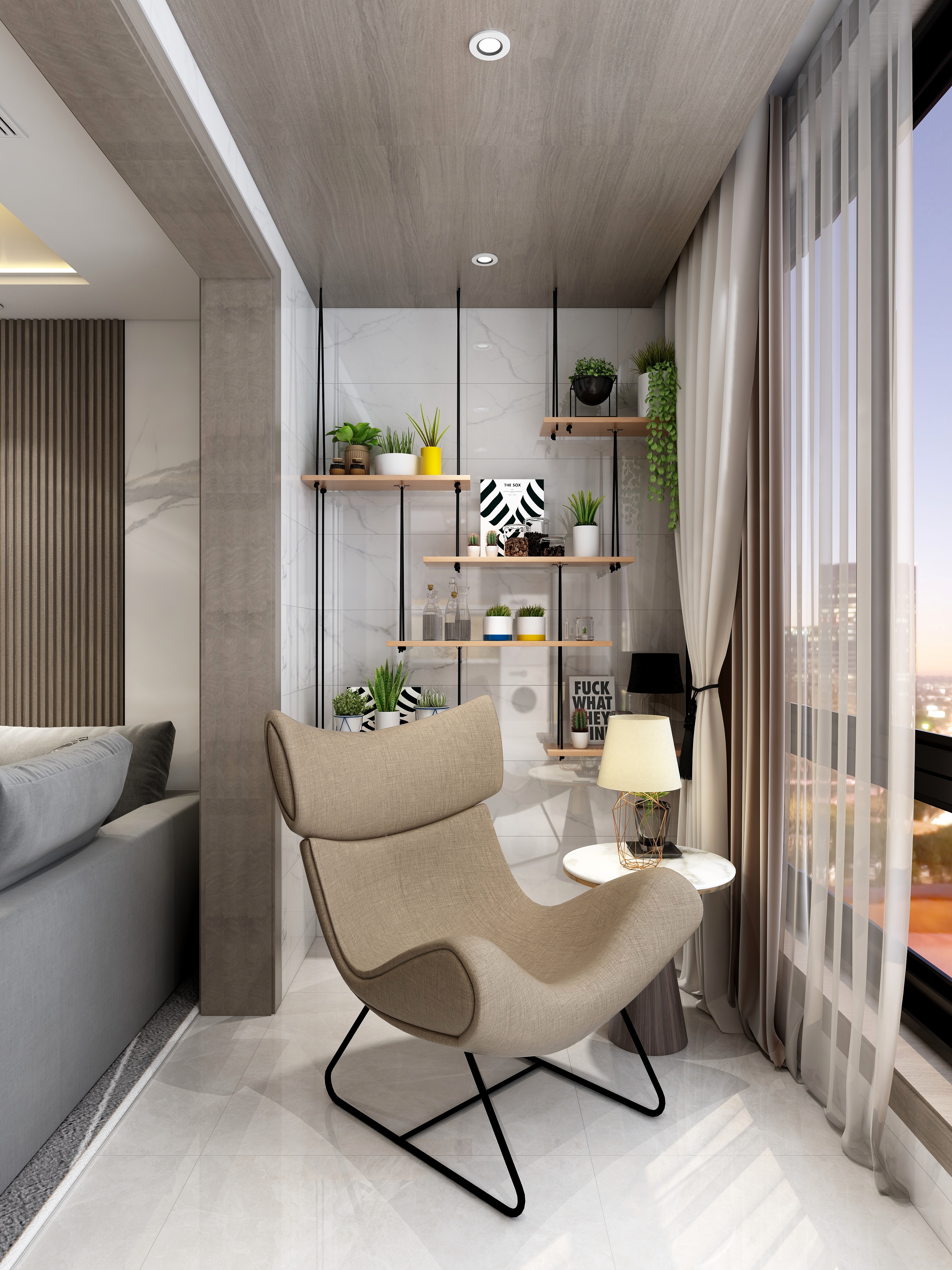 至简名设一钱春-【ButU】现代简约风格四居室装修效果图