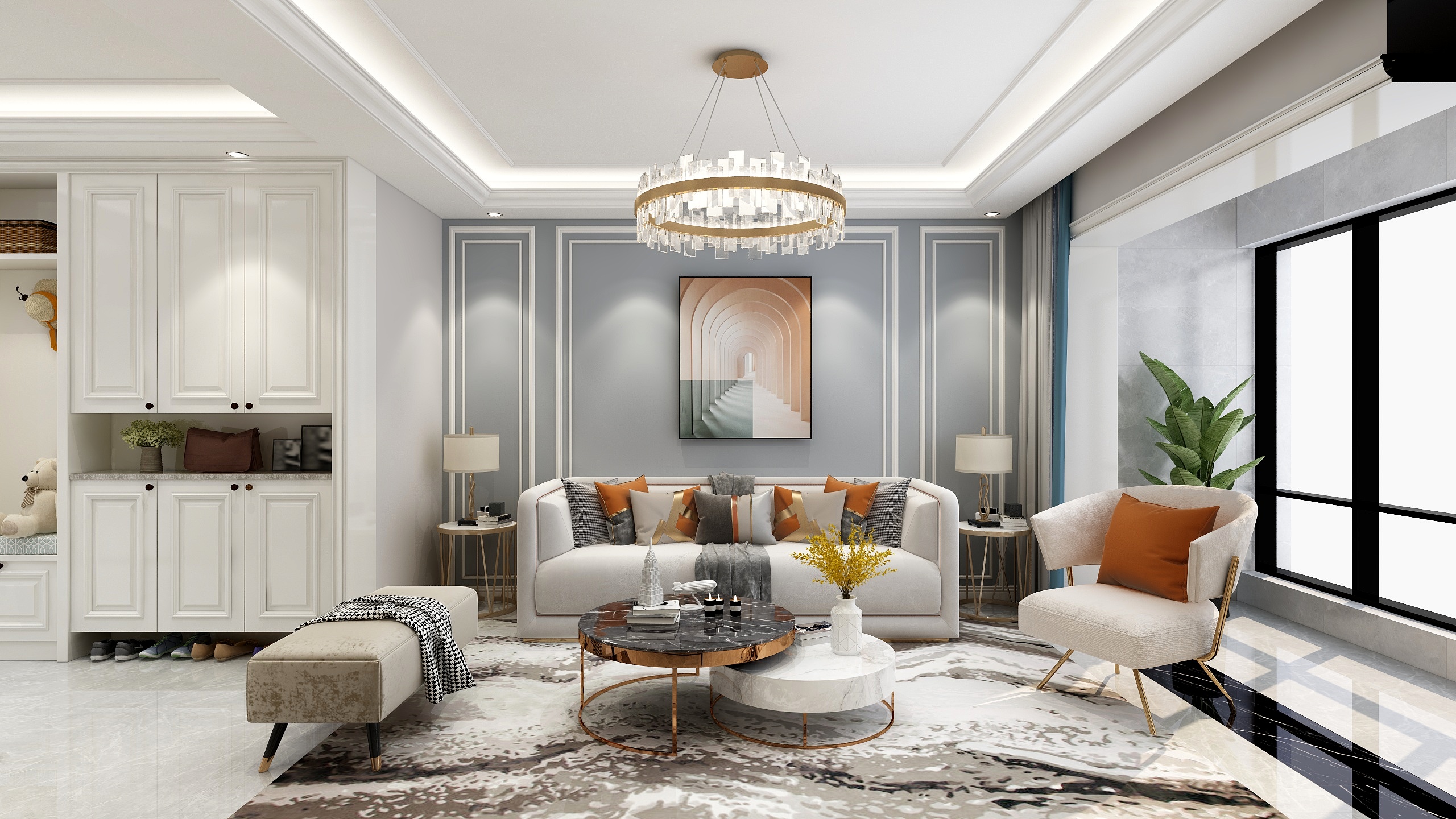 李青越-简欧风格龙湾区裴丽公园装修效果图