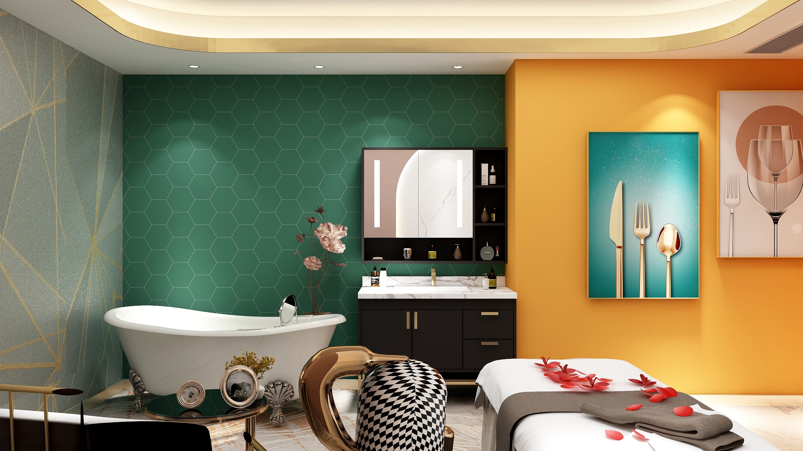 天之艺装饰-美容院-装修设计方案